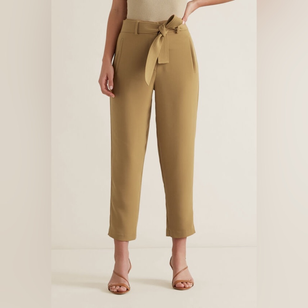 Aritzia Tan High-Waisted Pantsuit